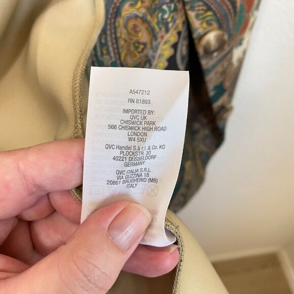 GRAVER Susan Graver Regular Printed Suede Shawl Collar Jacket 1X - Picture 9 of 11